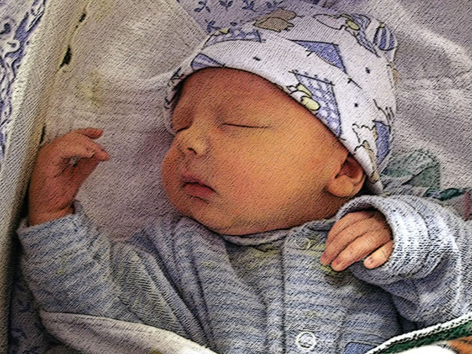 david - pastel treatment
