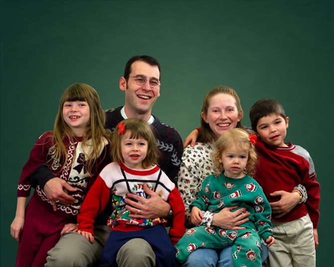 Family Christmas Portrait