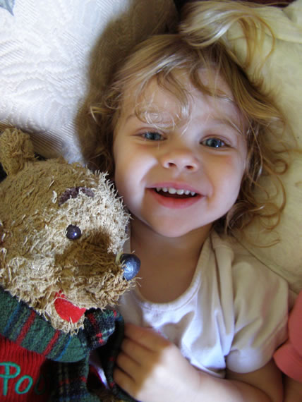 Jenny and Pooh Bear