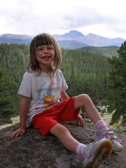 Krista at Rocky Mt. Nat'l Park